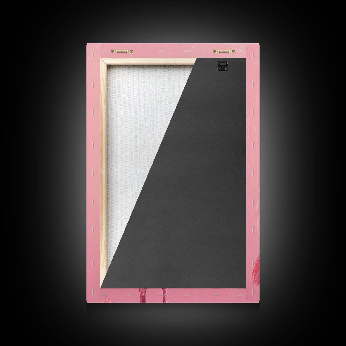 Pink Flamingo Painting Canvas Print, Flamingo Wall Art, Animals home Decor, Preppy Decor, Preppy Dorm Room Art, Preppy Decor, Girl Gift