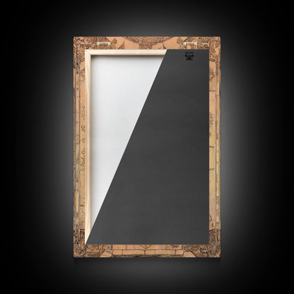 Ruby Painting Print, Framed Canvas Print, Gemstones Wall Art, Precious Stone Painting, Red Gem, Ruby Painting, Antique Minerals Art