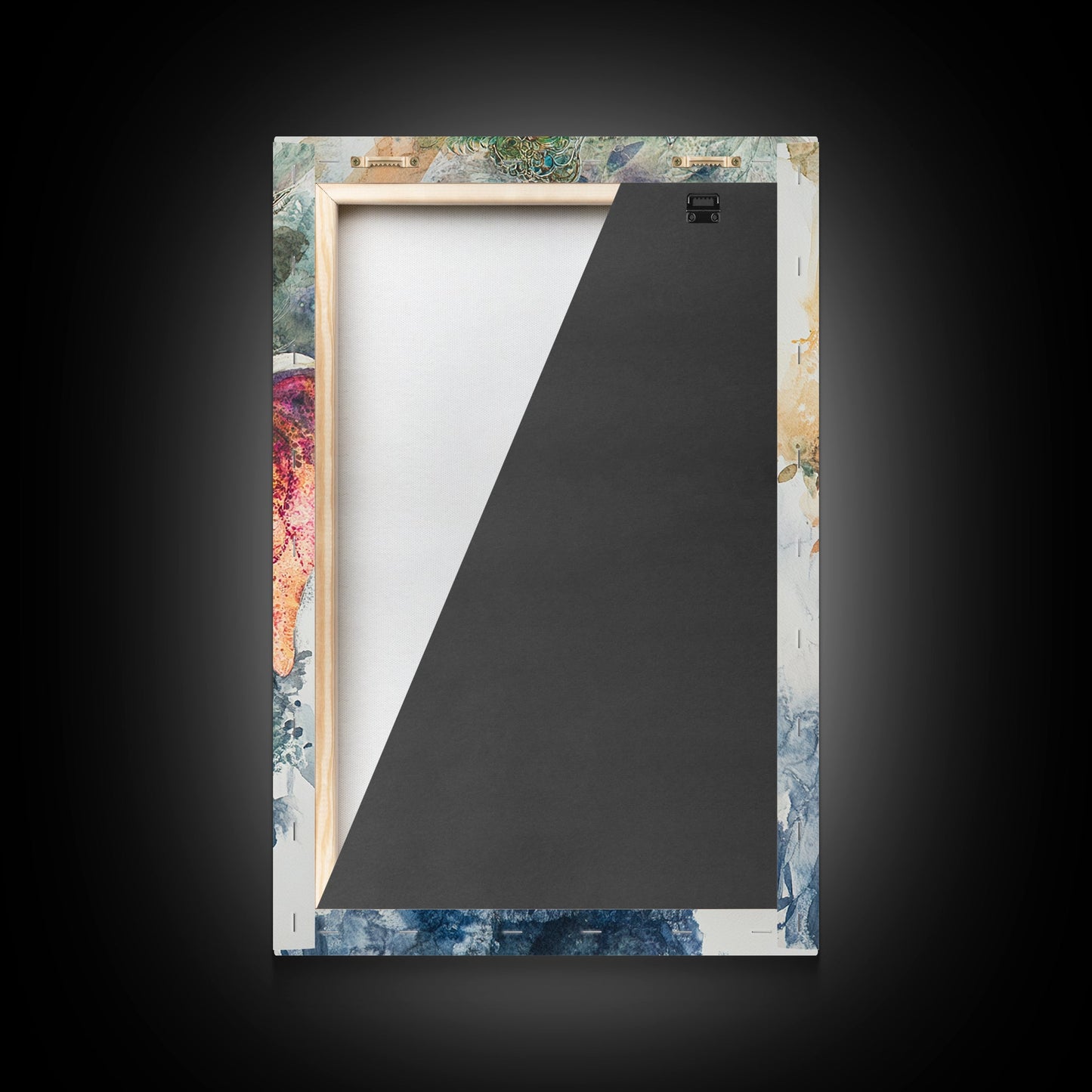 Ganesh Wall Art, Ganesha Painting Print, Framed Canvas Print, Painting of Ganesha, Ganesh Art