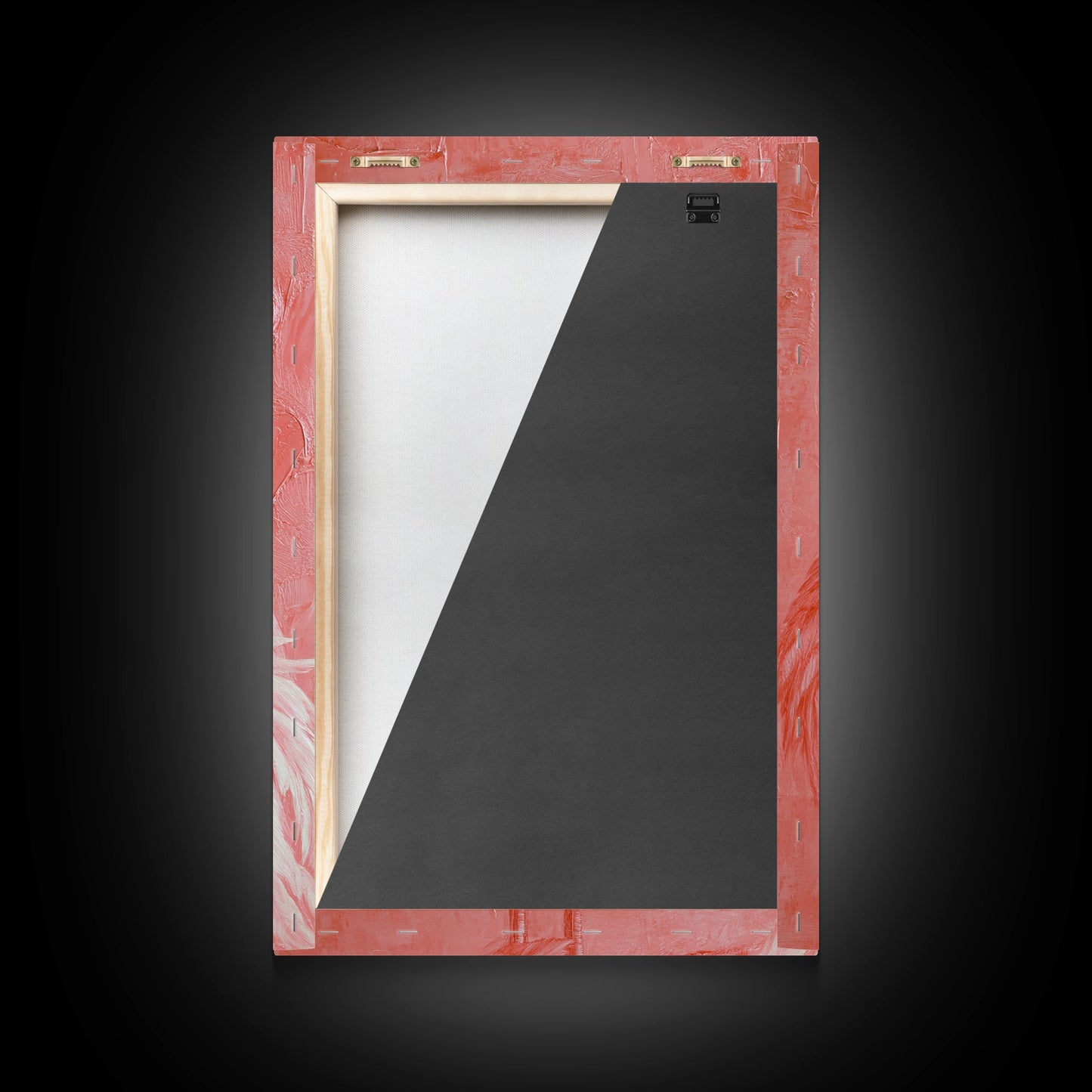 Pink Flamingo Painting Print, Preppy Trendy Wall Art, Animal Print, Framed Canvas Print, Wood Framed Art, Dorm Decor, Apartment Art