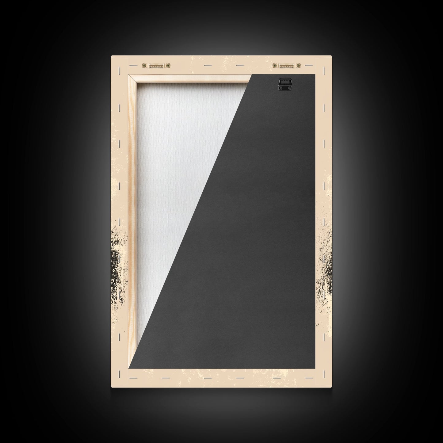 Sketch of Reindeer In The Snow Canvas Print - Framed Canvas - Minimalist Christmas Art - Boho Christmas Art - Rustic Christmas Art