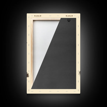 Vintage Nativity Scene Canvas Print - Framed Canvas - Minimalist Christmas Art - Boho Christmas Art - Rustic Christmas Art