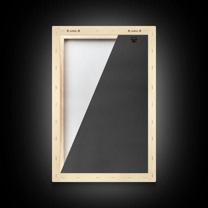 Santa's Gift Bag Canvas Print - Framed Canvas - Minimalist Christmas Art - Boho Christmas Art - Rustic Christmas Art