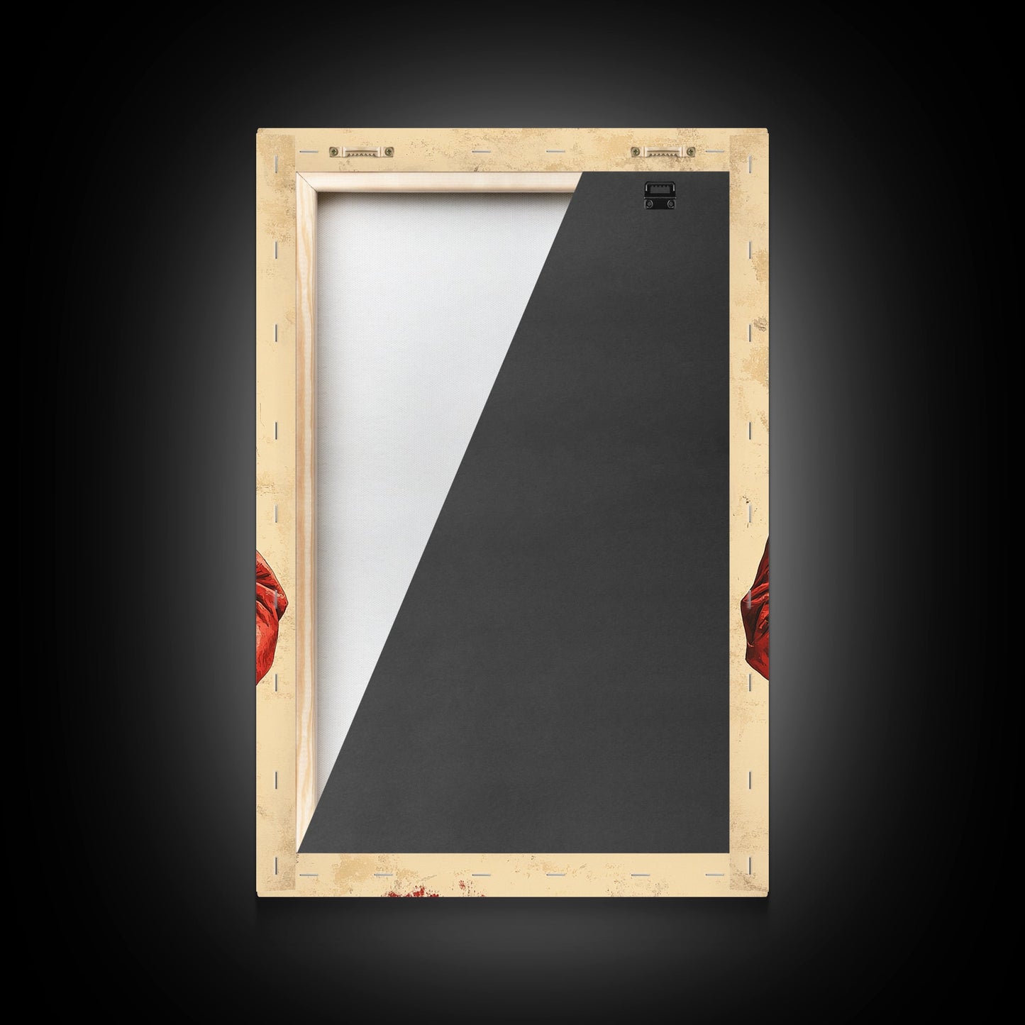 Santa Reading His List Canvas Print - Framed Canvas - Minimalist Christmas Art - Boho Christmas Art - Rustic Christmas Art