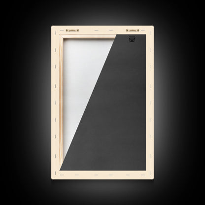 Sketch of a Christmas Snow Globe Canvas Print - Framed Canvas - Minimalist Christmas Art - Boho Christmas Art - Rustic Christmas Art