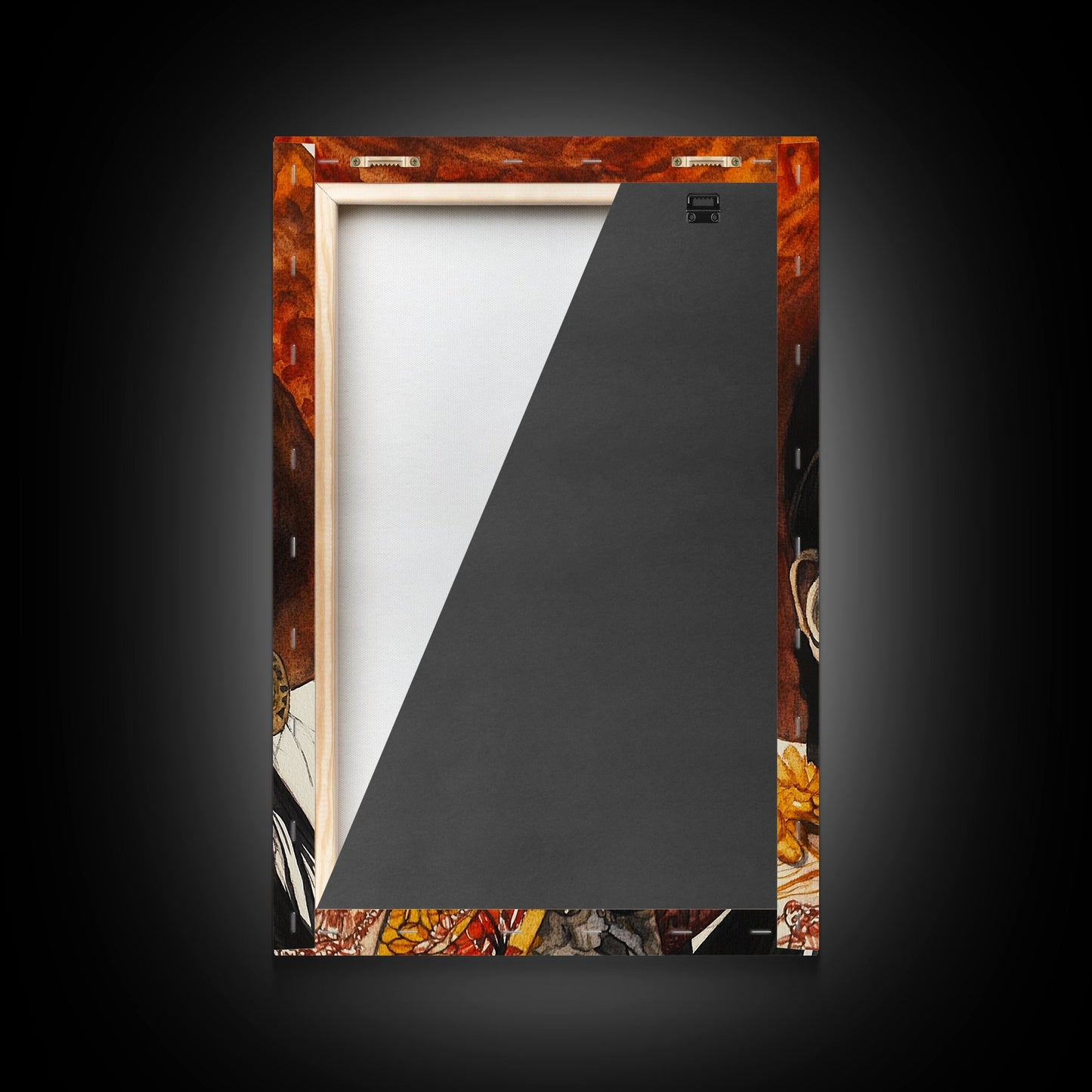 Tag der Toten – gerahmter Leinwanddruck, Chicano-/Mexikanische Wandkunst, Wohndekoration, Chicano-Gemälde