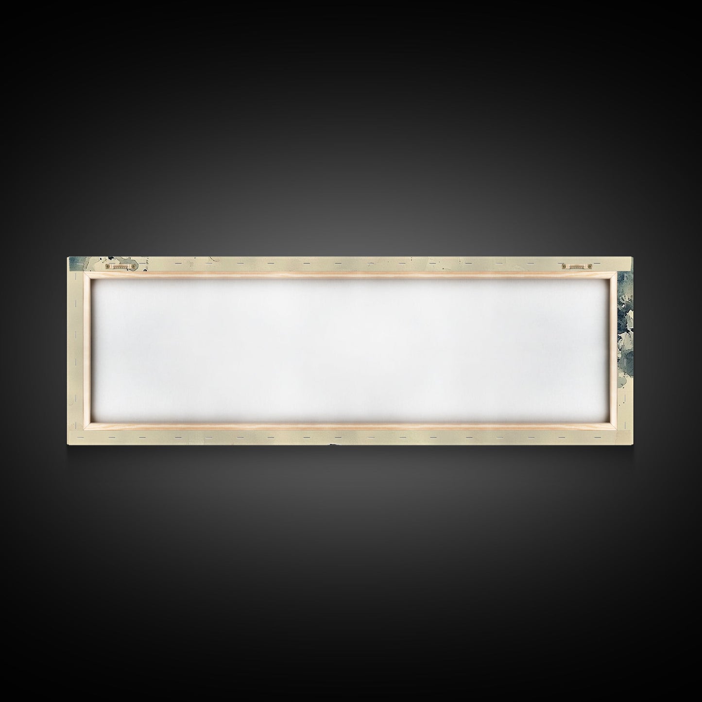 Humpback Whale Wall Art on Canvas - Framed Wall Art - Large Panoramic Gallery Wrapped Canvas Ready To Hang - Wabi Sabi Whale Print