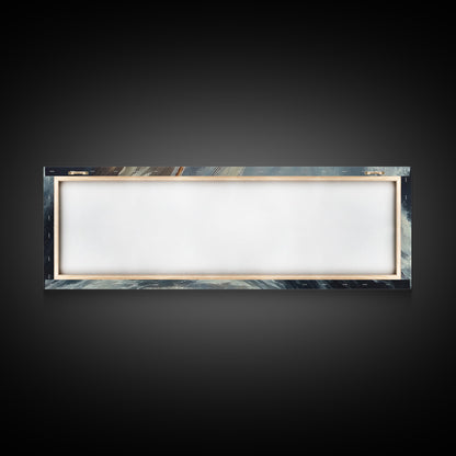 The Storm and the Sailboat Framed Canvas Print - Sailboat Painting - Nautical Decor - Hurricane Painting - Nautical Sailboat Landscape Painting