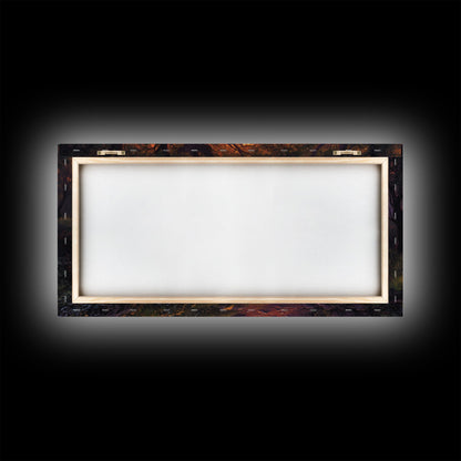 Cute Fantasy Wall Art, Framed Canvas Print, Fantasy Landscape Painting Print, Fairy Art, Fairy Landscape Wall Art Decor