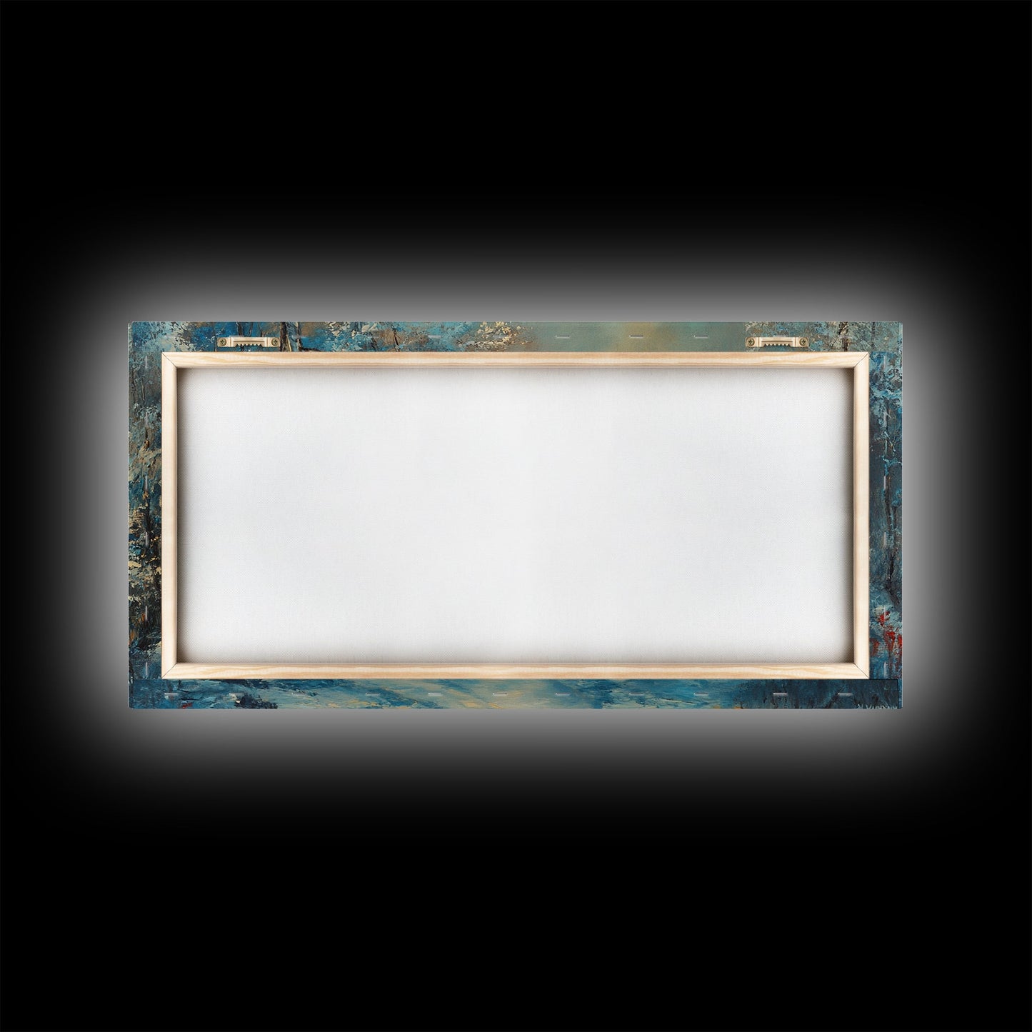 Above Mantle Christmas Wall Art, Framed Canvas Print, Cabin Art, Wall Art For Cabin, Winter Landscape Painting, Winter Themed Home Decor