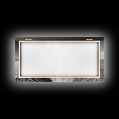 Black and White Photography Style Print - Framed Canvas Print - Subdued Home Decor - Ready to Hang Wall Art - Centerpiece Wall Art