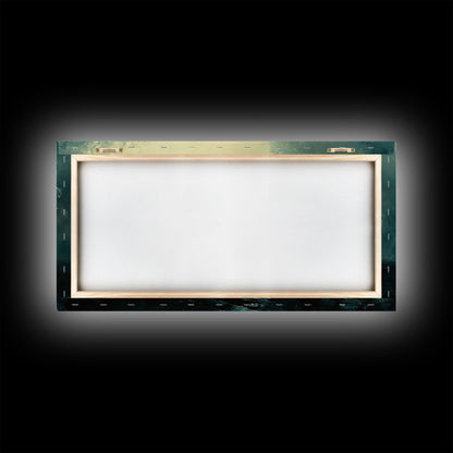 Sailing Through The Storm - Framed Canvas Print - Nautical Home Decor - Sailboat Painting - Sailing Painting - Nautical Seascapes Art