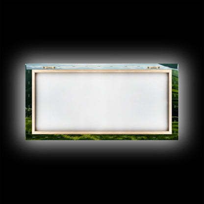 Scottish Highlands Canvas Print | Scottish Farmhouse Wall Art | Painting of Sheep in Scotland | Scotland Landscape Oil Painting