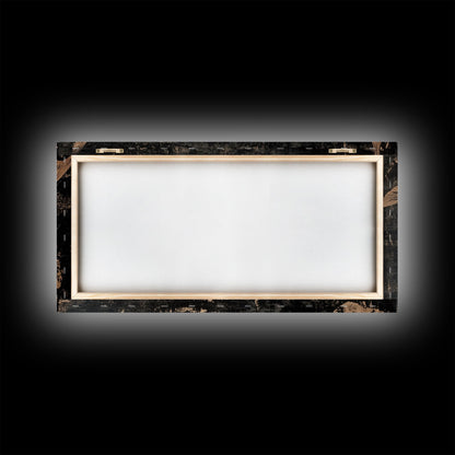 Black and White Koi Fish Oil Painting Print, Elegant Japanese Style Wood Block Print Artwork, Canvas Print Ready To Hang, Centerpiece Art