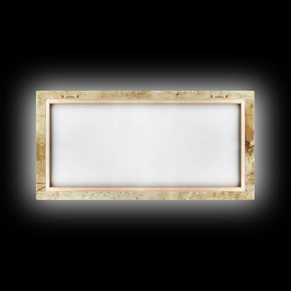 Tiger On The Hunt, Framed Canvas Print, Wabi Sabi Tiger Painting, Elegant Japanese Style Artwork