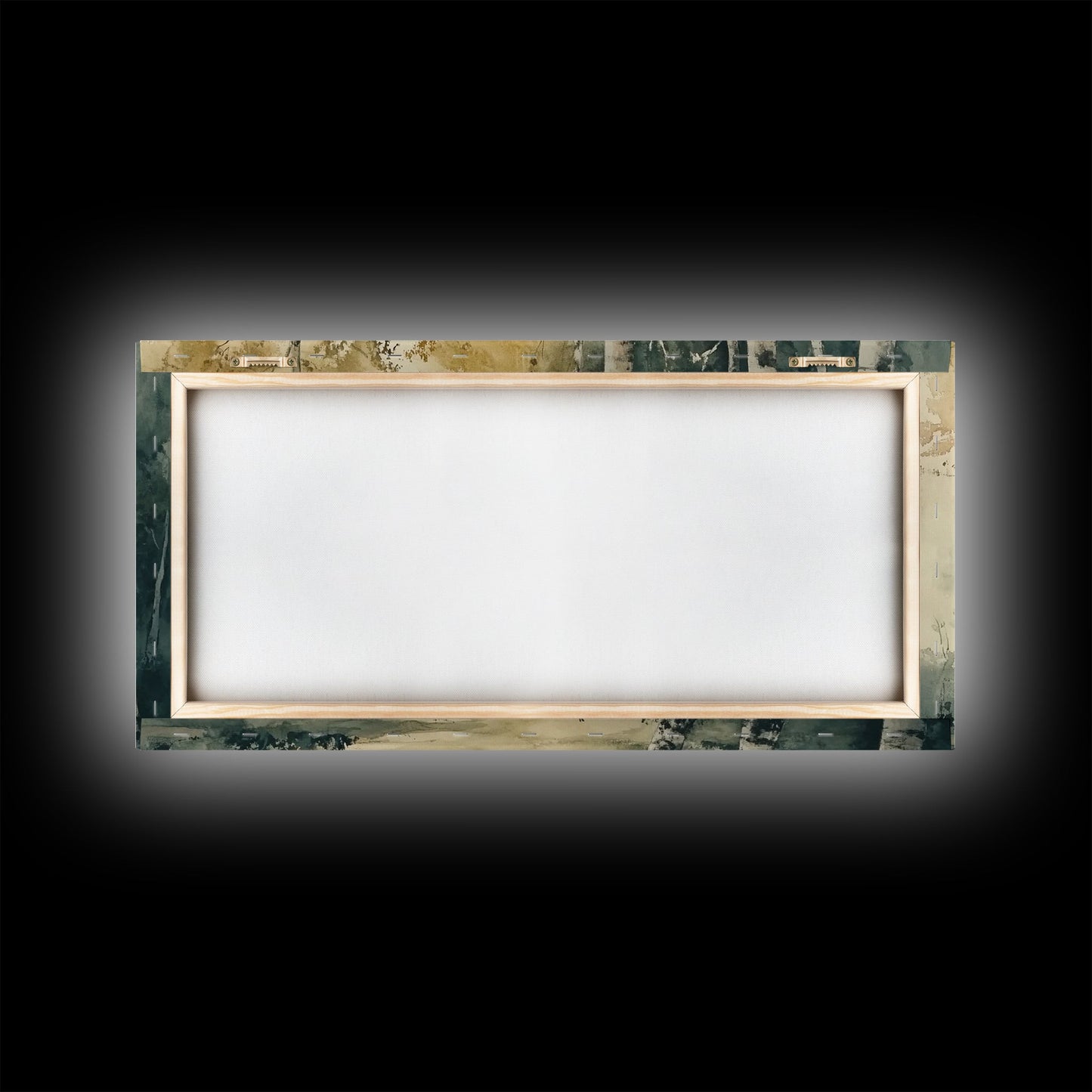 Mountain Forest Landscape Canvas Wall Art, Abstract Birch Tree Forest Watercolor Painting Print, Aspen Trees Colorado Wall Art