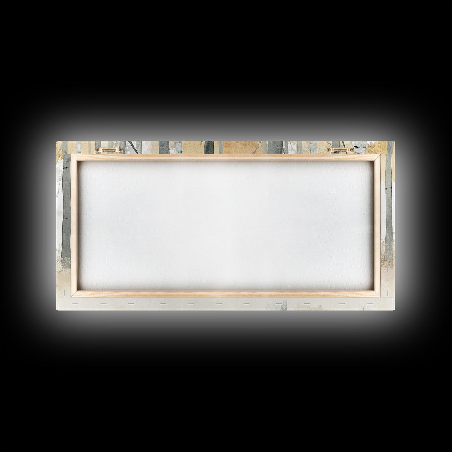 Aspen Trees Oil Painting Print Canvas, Autumn Aspens Print, Muted White Winter Wall Art, Country Farmhouse Wall Decor, Abstract Landscape Art