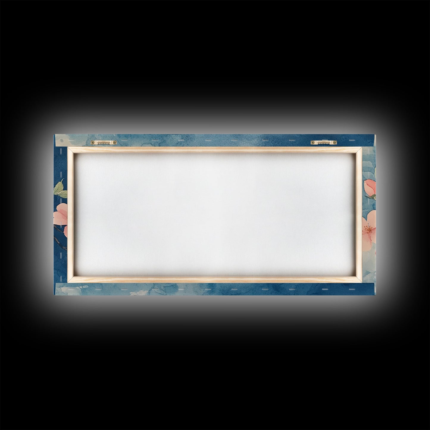 Kirschblüten-Wandbild auf Leinwand – Rosa Kirschblüten-Ölgemälde auf Leinwand – Wabi-Sabi-Wandkunst – Lila Baum-Naturdekor