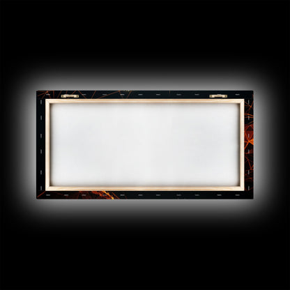 Horizontal Cheetah Print - Framed Canvas Print - Cheetah Painting - Cheetah Wall Art - Big Cat Wall Art - Thought Provoking Abstract Art