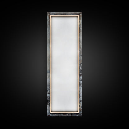 Framed Canvas Print Winter Pine Tree Art Rustic Landscape Wall Art Tall Narrow Art Cozy Cabin Decor Above Sofa Art