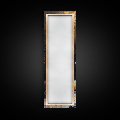 Still Life Oil Painting PRINT of Fruit, Kitchen Decor, Kitchen Wall Art, Grapes Painting, Long Skinny Art, Skinny Vertical Art, Tall Skinny Art