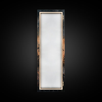 Fiery Forest Flames Canvas Print – Dark Moody Art, Forest Fire Scene, Dramatic Wall Art, Wabi Sabi Wall Art, Above Bed Decor, Rustic Wall Art