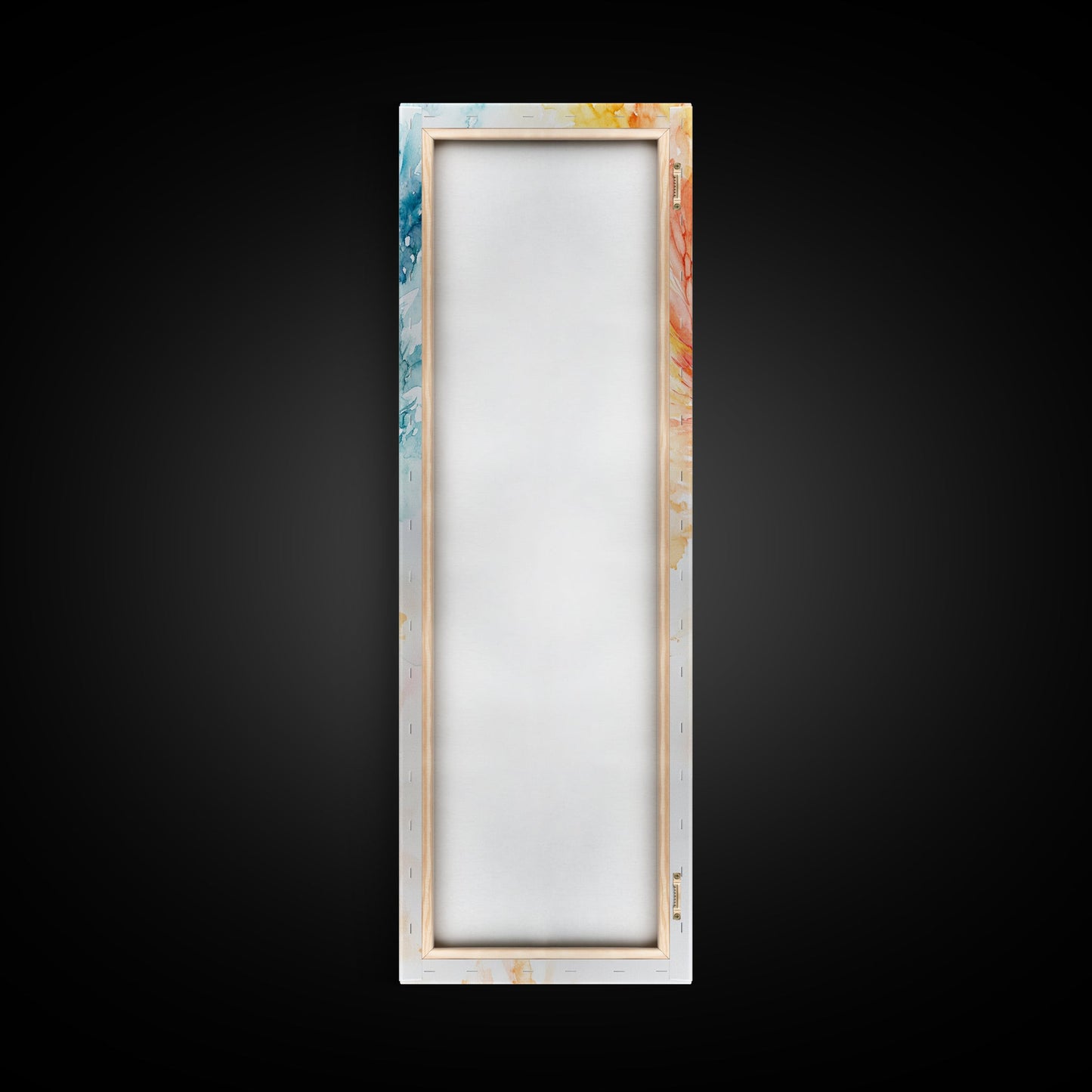 Ethereal Phoenix Rising from the Ashes in Subtle Pastel Shades – Mystical Bird Canvas Print, Ideal Wall Art for Calm and Cozy Spaces