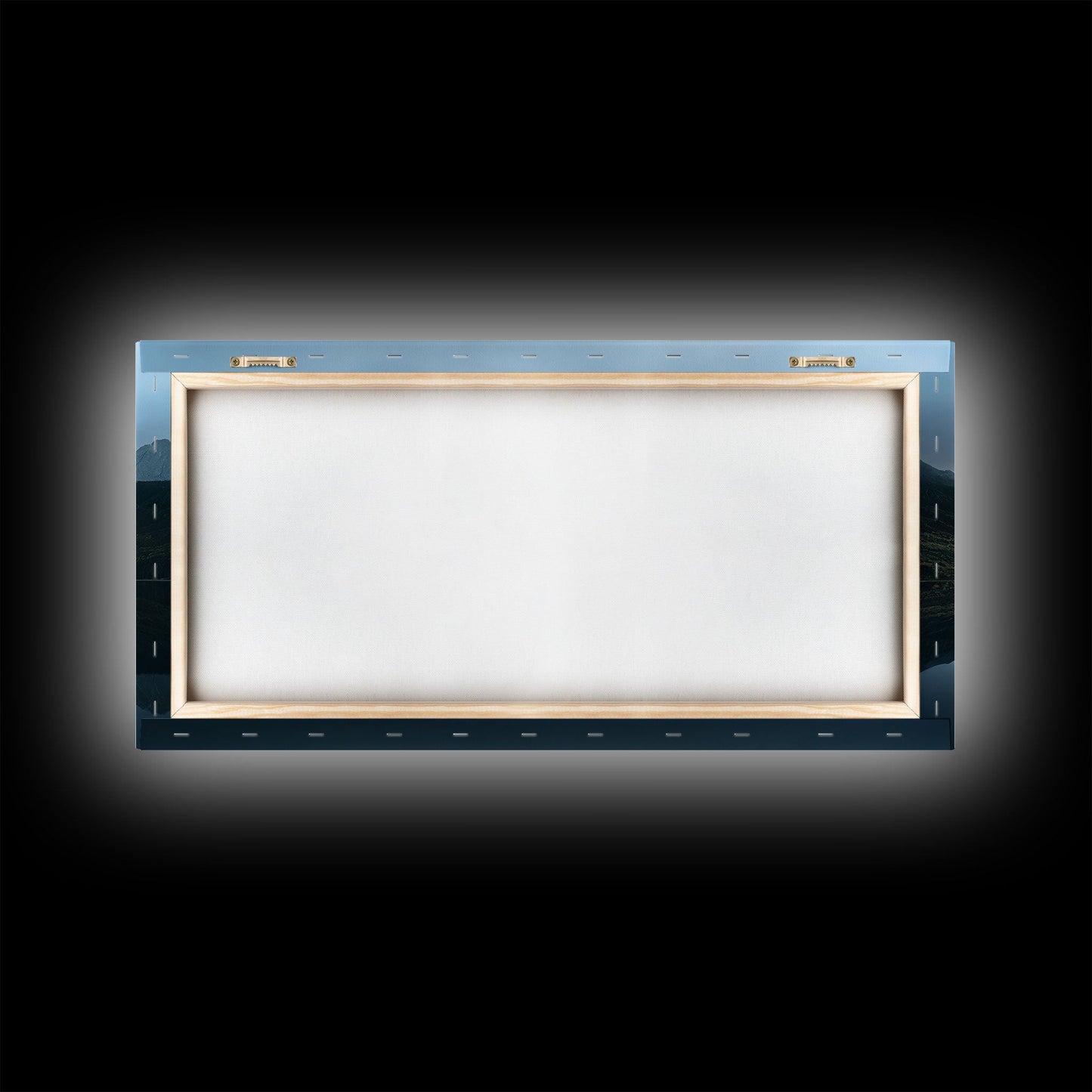 Calm Reflection Of A Lake and Mountains, ready to hang canvas print wall art, Lakehouse Cabin Wall Decor