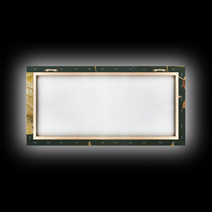 Autumn Leaf Arrangement Wall Decor, ready to hang canvas print wall art, Fall Decor