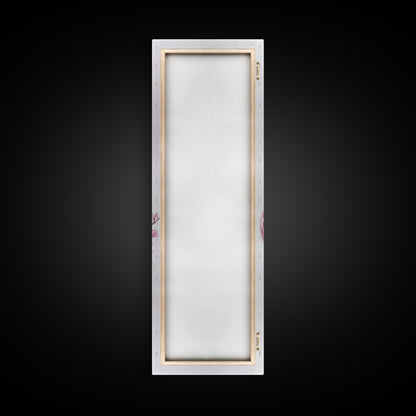 Perfume Bottle Art Framed Canvas Print Light Pink Wall Art Botanical Prints Bedroom Art Minimalist Decor Living Room Gift Idea