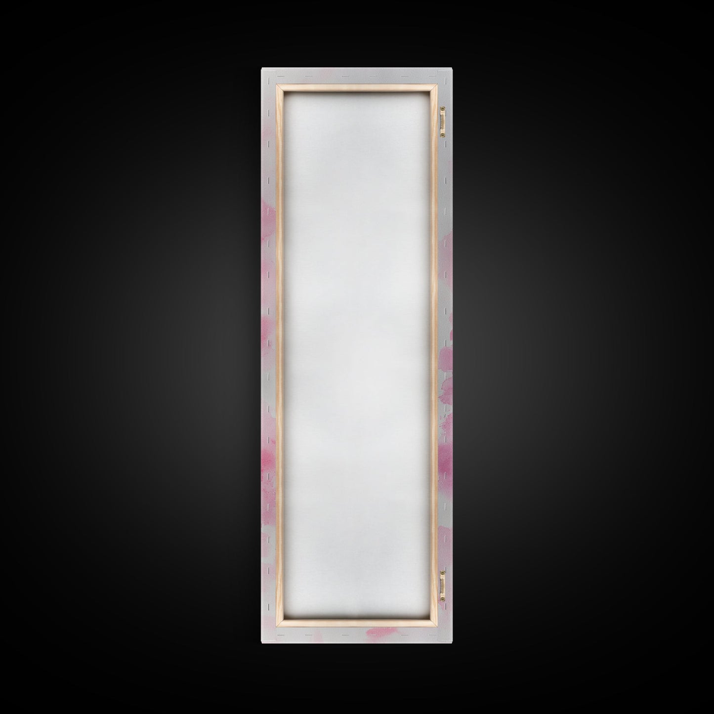 Pink Lipstick Canvas Print Feminine Pink Abstract Art Light Pink Wall Art Whimsical Art Rustic Decor Vertical Gift Idea Above Sofa