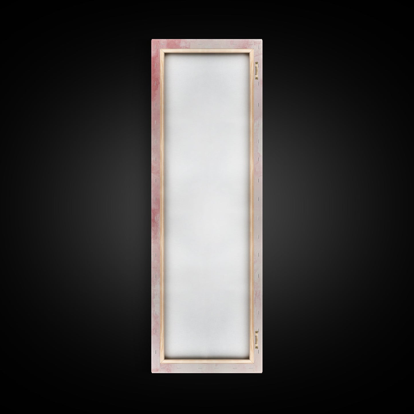 Bow Illustration Canvas Print Pink Whimsical Art Light Abstract Wall Art Vertical Art Feminine Gift Idea Bedroom Rustic Dorm Decor