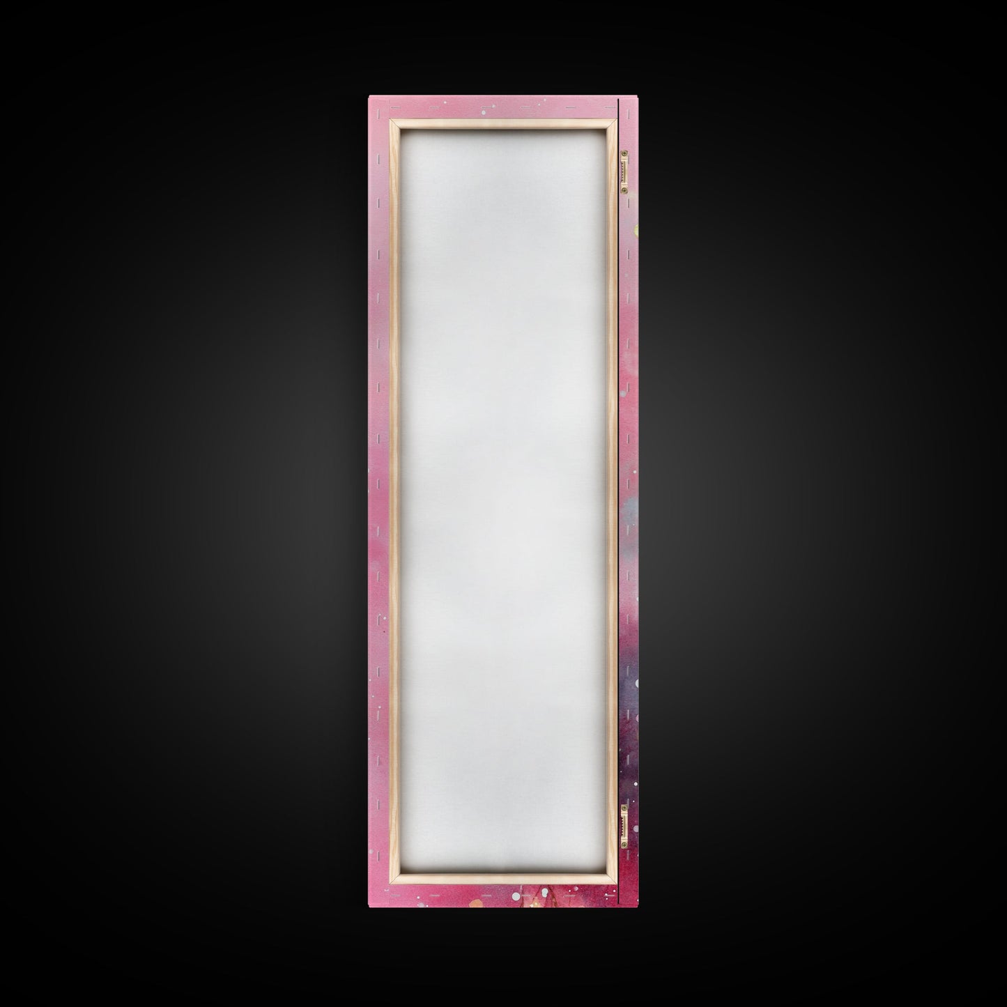 Ethereal Wildflower Painting Framed Canvas Print Featuring Dreamy Pink Abstract Art Perfect Living Room and Boho Aesthetic Spaces