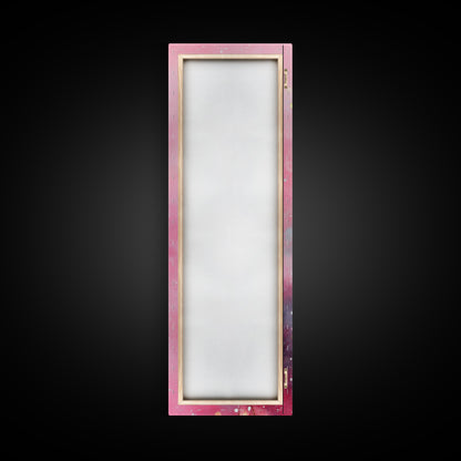 Ethereal Wildflower Painting Framed Canvas Print Featuring Dreamy Pink Abstract Art Perfect Living Room and Boho Aesthetic Spaces