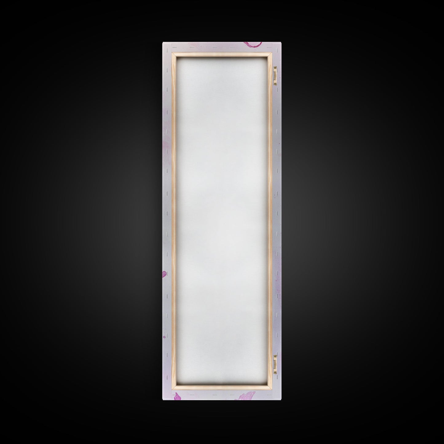 Koi Fish Canvas Print - Pink Whimsical Art, Minimalist Japanese Fish Painting, Skinny Wall Art, Peaceful Above Sofa Artwork