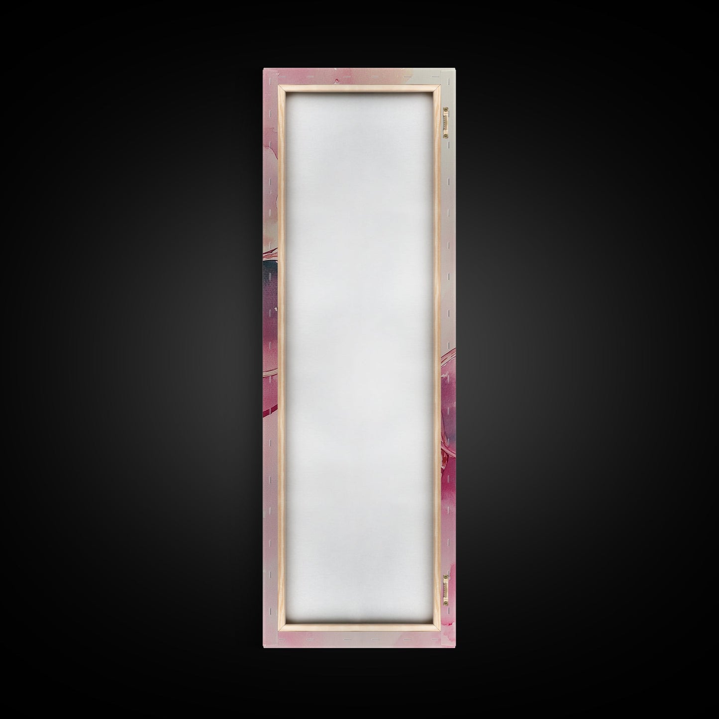 Retro Sunglasses Framed Canvas Print Pink Wall Art Light Pink Wall Art Dorm Decor Minimalist Art Above Couch Art Gift Idea