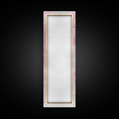 Intricate Key Art Framed Canvas Print Light Pink Wall Art Rustic Decor Minimalist Art Tall Skinny Art Above Couch Art Gift Idea