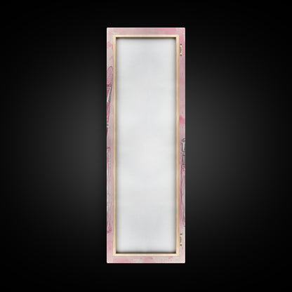 Delicate Makeup Illustration Canvas Print Pink Abstract Art Feminine Wall Decor Light Pink Wall Art Gift Idea Unique Painting