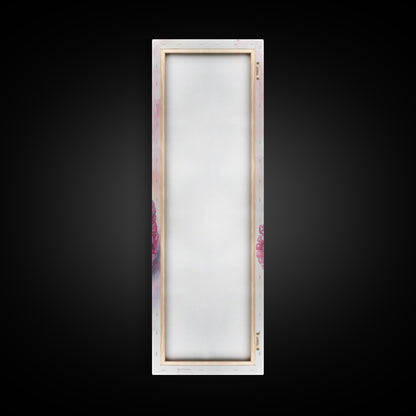 Gemstone Stack Canvas Print Whimsical Watercolor Art Pink Crystal Wall Art Bedroom Decor Gem Lover Unique Living Room Art