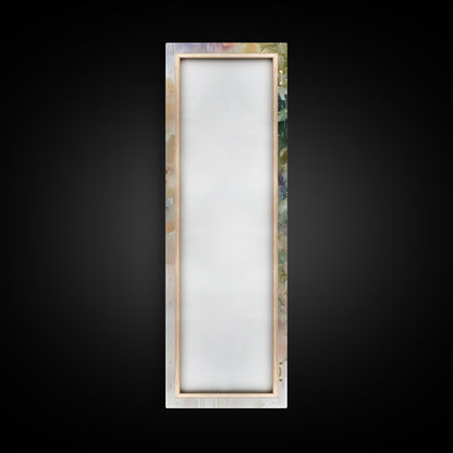 Vibrant Fruit Canvas Print with Grapes and Apples, Fall Rustic Kitchen Art, Farmhouse Vertical Living Room Wall Decor