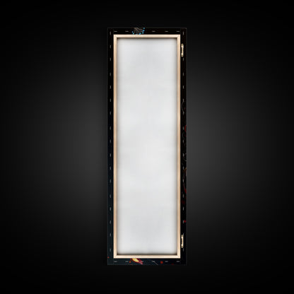 Whimsical Peacock Wall Art Canvas Print with Bold Modern Design and Boho Decor, Perfect Accent for Bedroom or Living Room Art