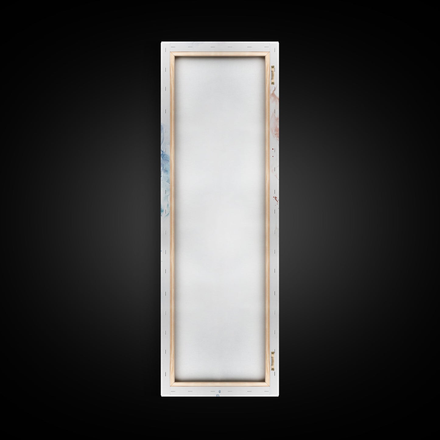 Skull Art Framed Canvas Print in Ethereal Watercolor Design, Halloween Decor and Moody Wall Art with Rustic Aesthetic Appeal