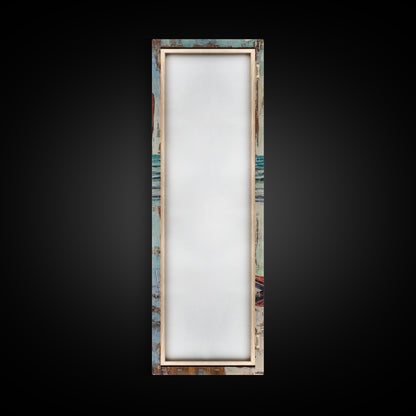 Rustic Cowboy Boots Canvas Print, Coastal Cowgirl Wall Art, Farmhouse Rustic Decor, Western Style Vertical Skinny Artwork