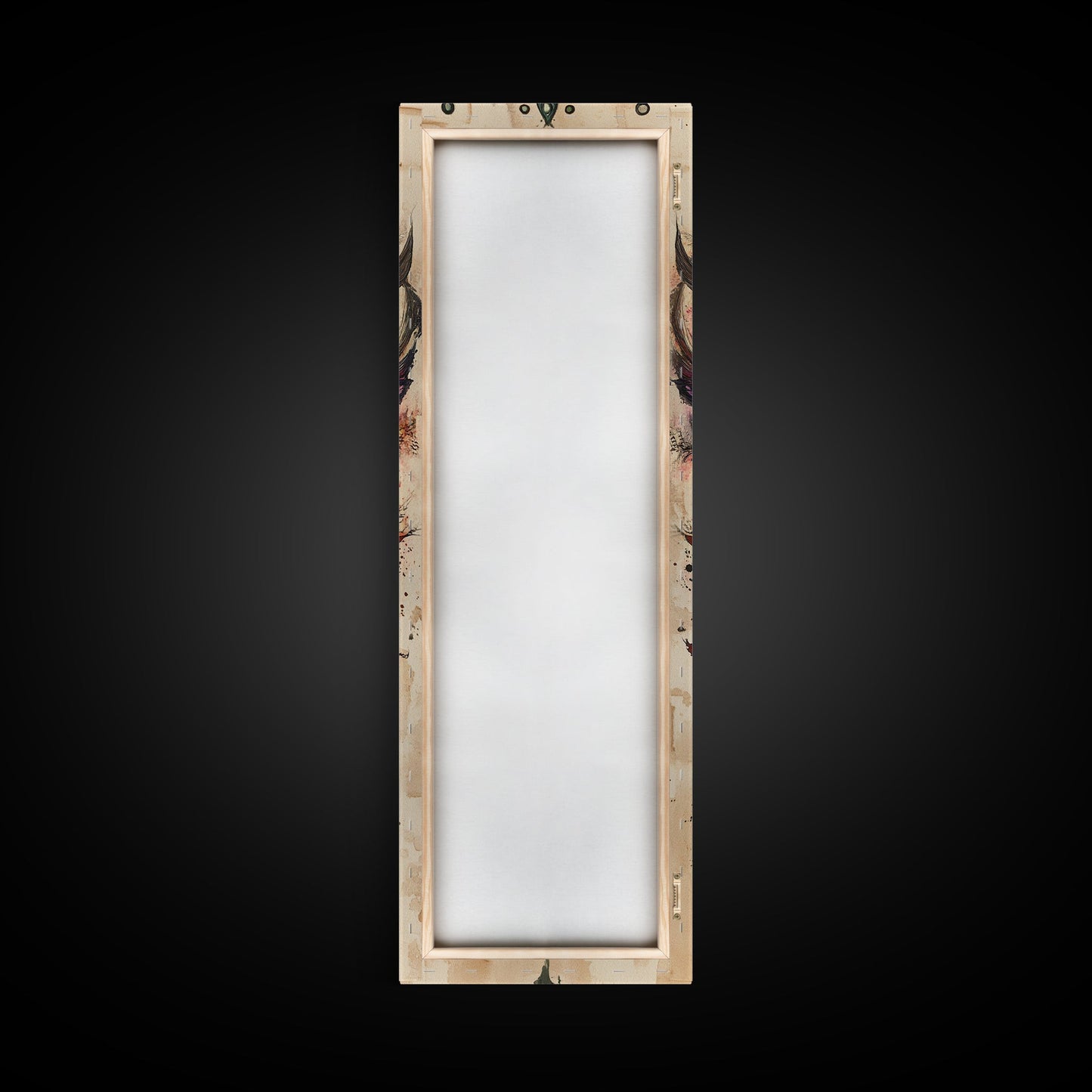 Enchanted Deer Canvas Print Featuring Sacred Geometry, Vibrant Color Palette, Boho Art And Ideal Living Room Rustic Wall Decor