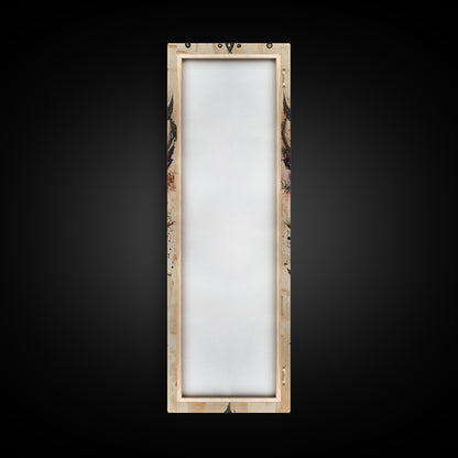 Enchanted Deer Canvas Print Featuring Sacred Geometry, Vibrant Color Palette, Boho Art And Ideal Living Room Rustic Wall Decor