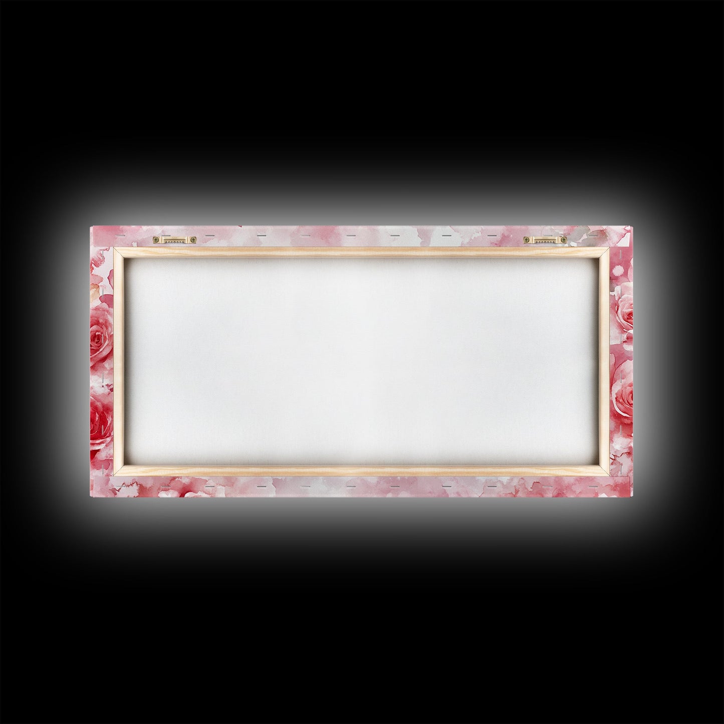 Romantic Rose Painting Framed Canvas Print Featuring Rose Painting and Pink Wall Art Botanical Prints Rustic Art Living Room Decor