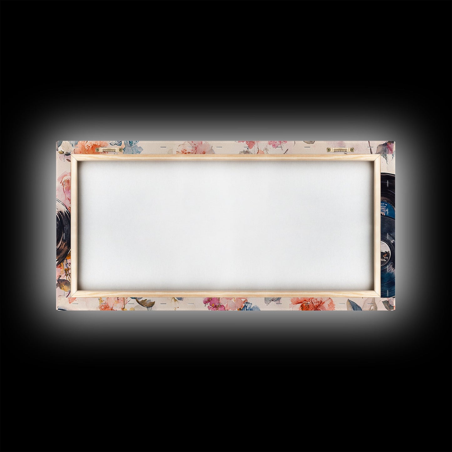 Vinyl Record Nostalgia Canvas Print Featuring Music Wall Art Retro Wall Art Pink Wall Art Moody Art Rustic Art Guest Room Living Decor