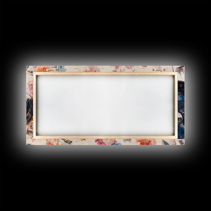 Vinyl Record Nostalgia Canvas Print Featuring Music Wall Art Retro Wall Art Pink Wall Art Moody Art Rustic Art Guest Room Living Decor