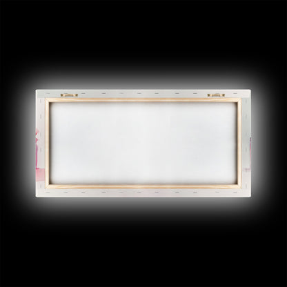 Pink Perfume Painting Framed Canvas Print, Light Pink Bedroom Art Coastal Cowgirl Wall Art, Minimalist Art Rustic Decor Gift Idea