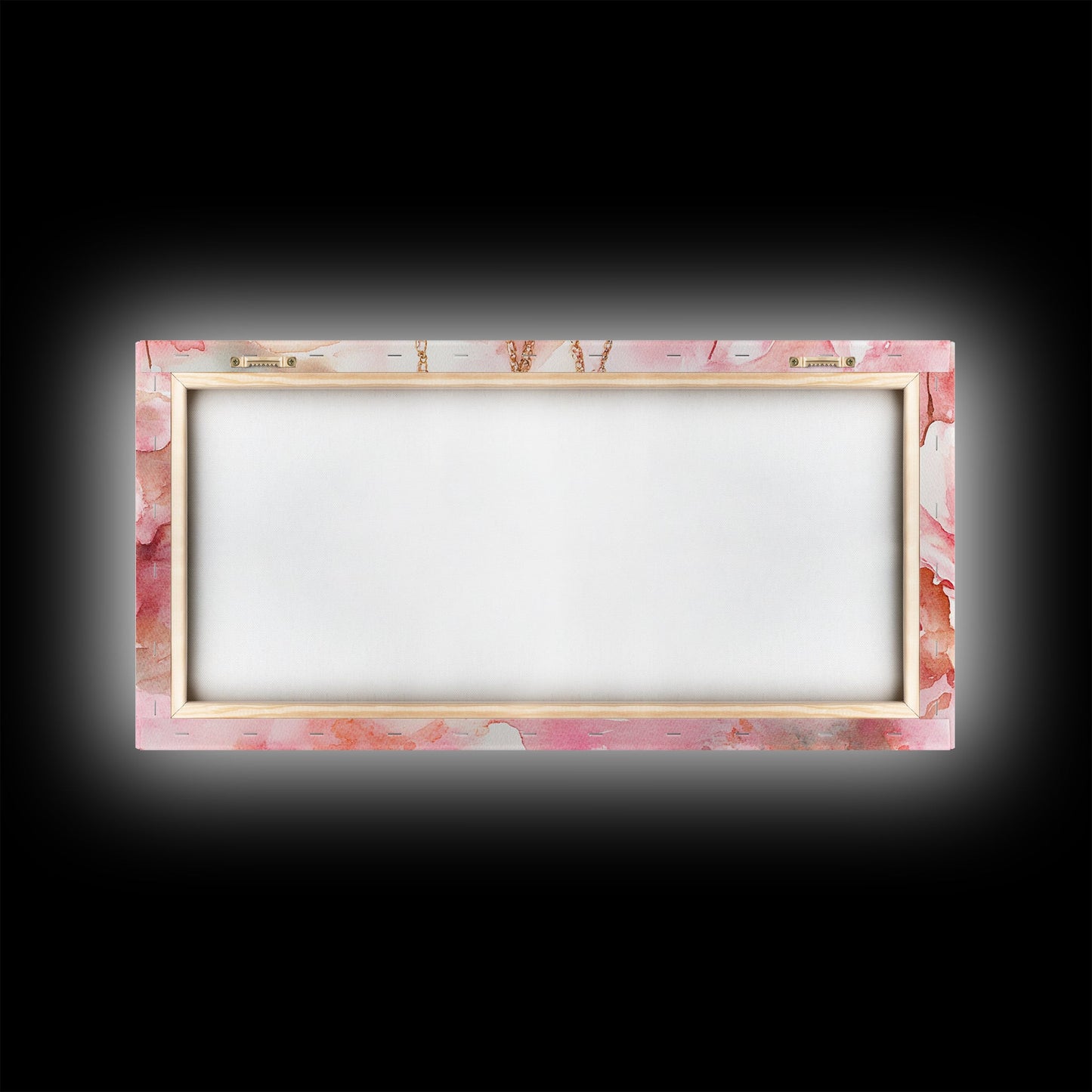 Leinwanddruck mit rosafarbenem Edelsteinschmuck, feminin-elegantes Kunstwerk, glamouröses Rosenbild, Wanddekoration fürs Wohnzimmer, einzigartiges Deko-Geschenk